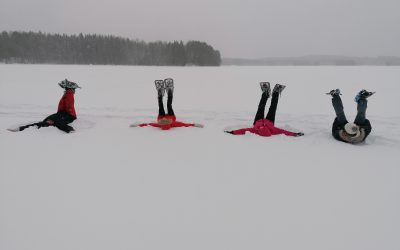 Lumikenkäilyä, laskettelua ja pilkkiongintaa talvisena liikuntapäivänä