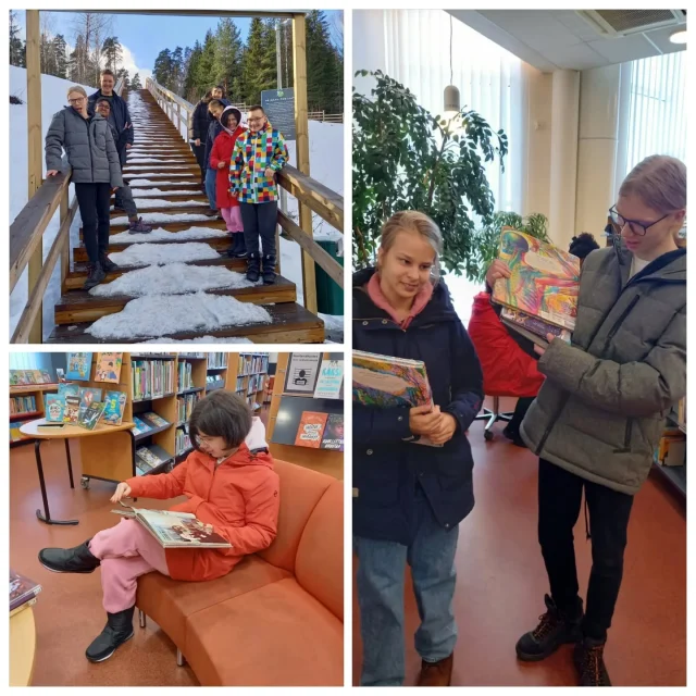 Telma 2 -opiskelijat tykkää lukemisesta. Pälkäneeltä löytyy hyvä kirjasto. Kirjastoreissulla käytiin kuntoilemassakin. #aitoonkoulutuskeskus #aitoomeininkiä #telmakoulutus
