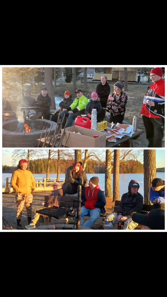 Kevättä ilmassa. Artelan ja Metsälän asukkaat uskaltautuivat iltapalalle nuotion äärelle. #aitoonkoulutuskeskus #aitoomeininkiä #asumispalvelut
